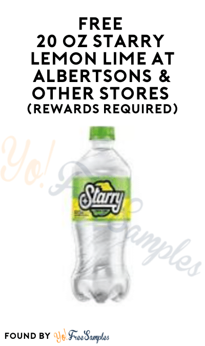 FREE 20 oz Starry Lemon Lime at Albertsons & Other Stores (Rewards Required)