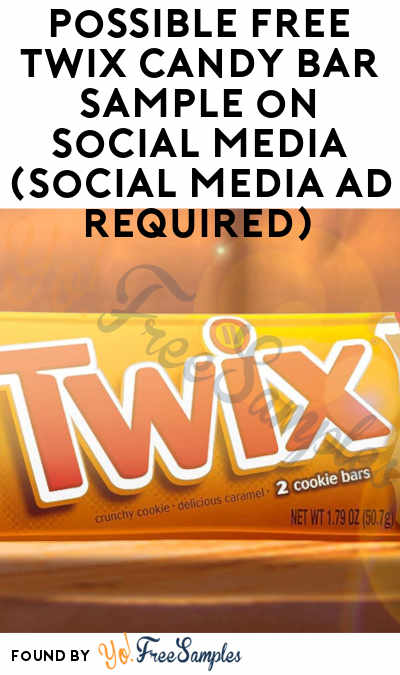Possible FREE Twix Candy Bar Sample on Social Media (Social Media Ad Required)