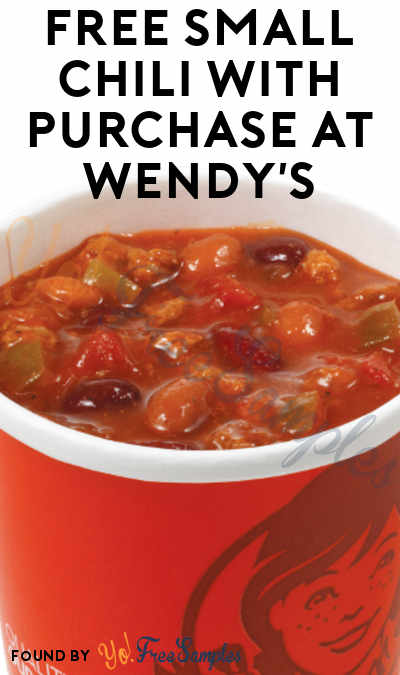 Today Only: FREE Wendy’s Small Chili with Any Purchase (App Required)