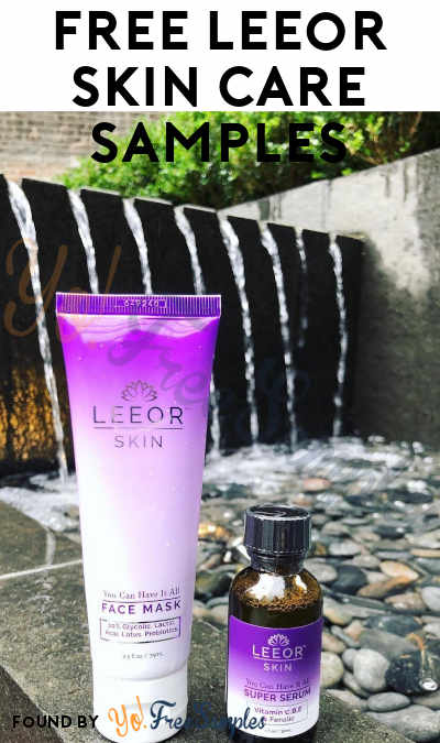 Possible FREE Leeor Skincare Sample (Newsletter Sign Up Required)