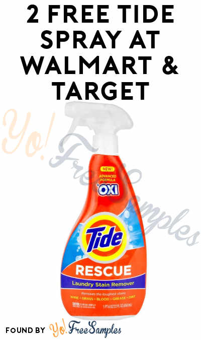 2 FREEBATE Tide Stain Remover Spray at Walmart & Target (Ibotta & Fetch Required)