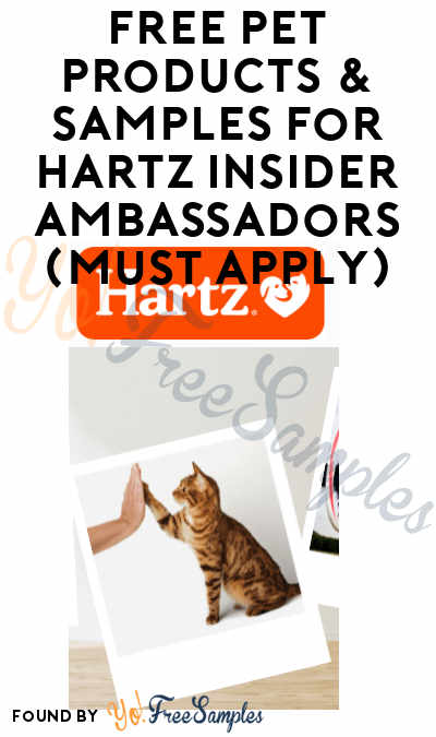 FREE Pet Products & Samples for Hartz Insider Ambassadors (Must Apply)