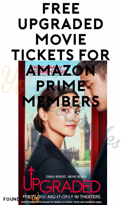 FREE Upgraded Movie Tickets for Amazon Prime Members