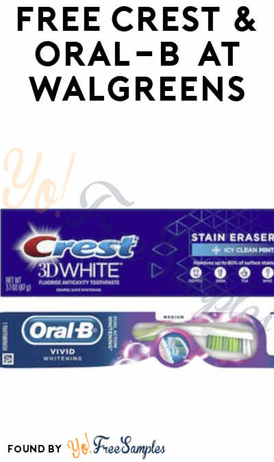 FREEBATE Crest & Oral-B Dental Care + $1 Profit at Walgreens