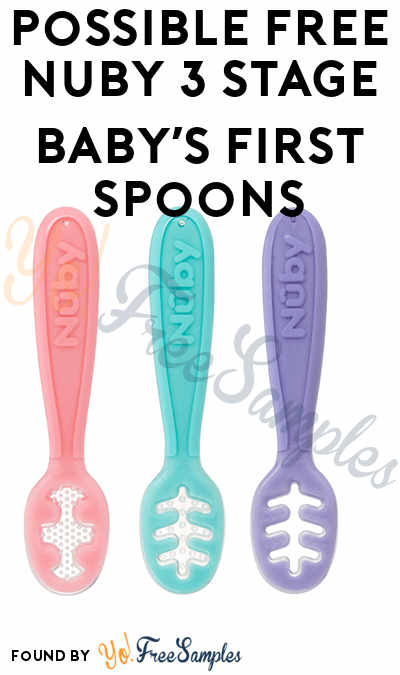 FREE Nuby 3 Stage Baby’s First Spoons (Must Apply)