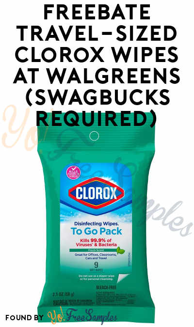 2 FREEBATE Travel-Sized Clorox Wipes at Walgreens (Swagbucks Required)