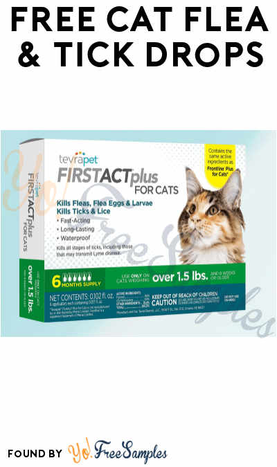 FREE TevraPet Cat Flea & Tick Drops for Selected Applicants