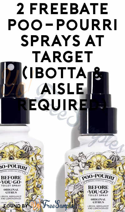2 FREEBATE Poo-Pourri Sprays at Target (Ibotta & Aisle Required)