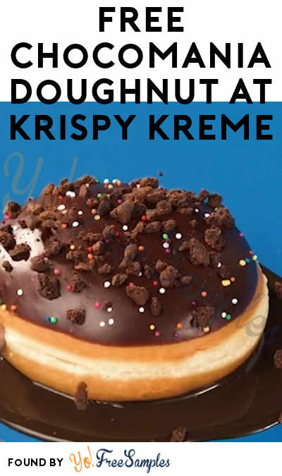 Today Only: FREE Chocomania Doughnut at Krispy Kreme With Purchase