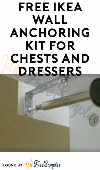 FREE IKEA Wall Anchoring Kit for Chests and Dressers