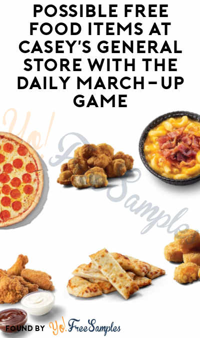 Possible FREE Food & Prizes in Casey’s Rewards Match-Up 2024 Instant Win Game