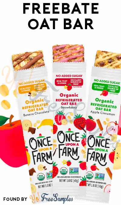 FREEBATE Once Upon A Farm Refrigerated Oat Bar (Aisle Rebate Required)