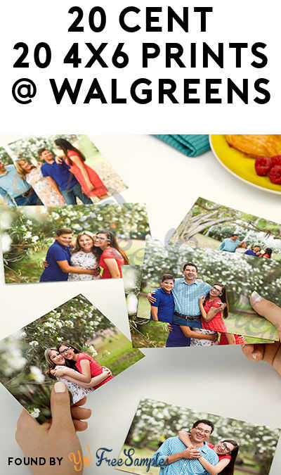 DEAL ALERT: $0.20 For 20 4×6 Photo Prints At Walgreens