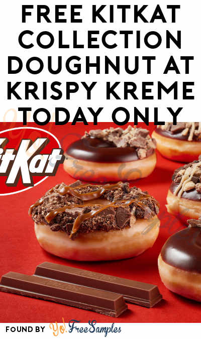 FREE KitKat Collection Doughnut at Krispy Kreme Today Only