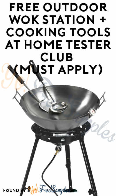 FREE Outdoor Wok Station + Cooking Tools At Home Tester Club (Must Apply)