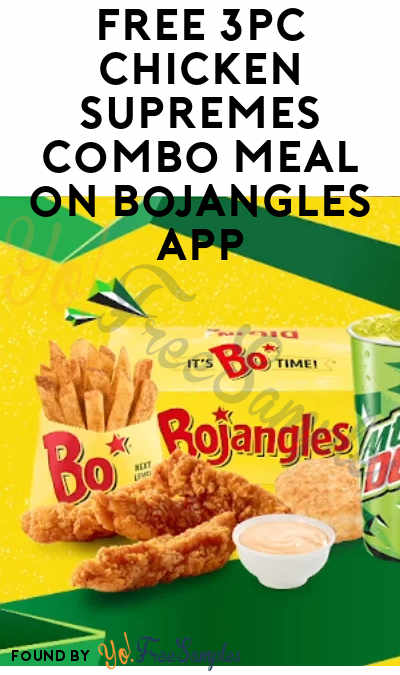 FREE 3pc Chicken Supremes Combo at Bojangles (App & Promo Code Required)