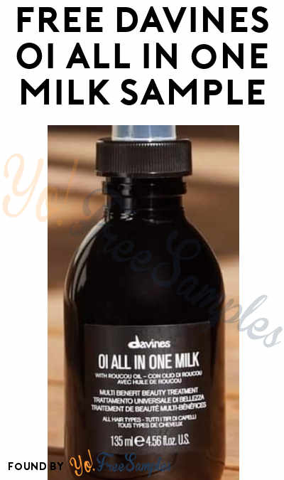 Possible FREE Davine’s OI All in One Milk Sample (Social Media Ad Required)
