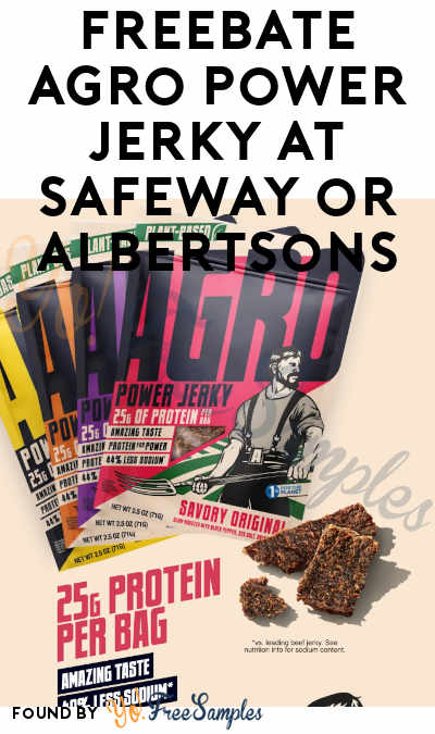 FREEBATE Agro Power Jerky at Safeway or Albertsons (Aisle Rebate Required)