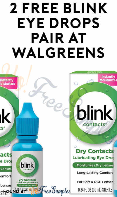 2 FREE Blink Contact Lenses Eye Drops at Walgreens (Online Only)