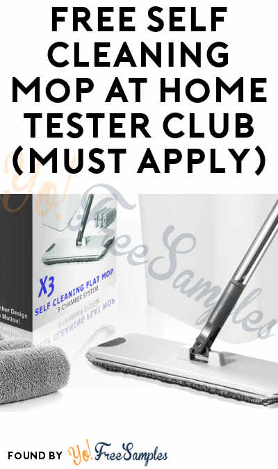 FREE Self Cleaning Mop At Home Tester Club (Must Apply)