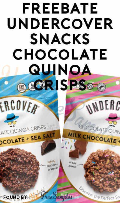 FREEBATE Undercover Snacks Chocolate Quinoa Crisps at Target, Walmart & Costco