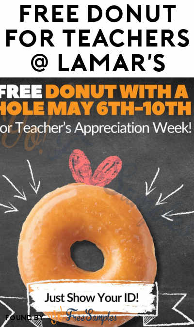 FREE Donut for Teachers at LaMar’s May 6-10 (ID Required)