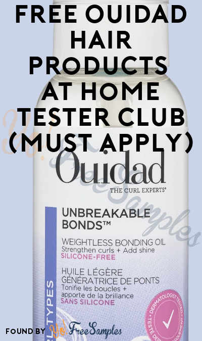 FREE Ouidad Hair Products At Home Tester Club (Must Apply)