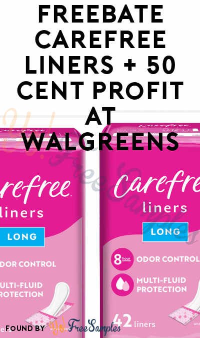 FREEBATE Carefree Liners + 50 Cent Profit at Walgreens
