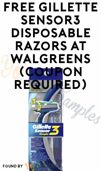 FREE Gillette Sensor3 Disposable Razors at Walgreens (Coupon Required)
