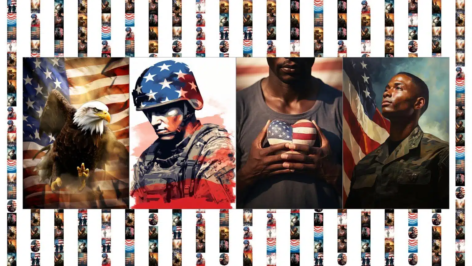 Free Printable 5"x7" Veteran's Day Greeting Cards