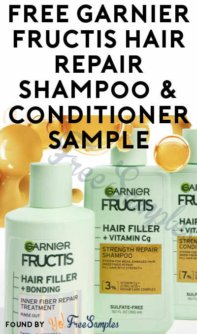 FREE Garnier Fructis Hair Repair Shampoo & Conditioner Sample